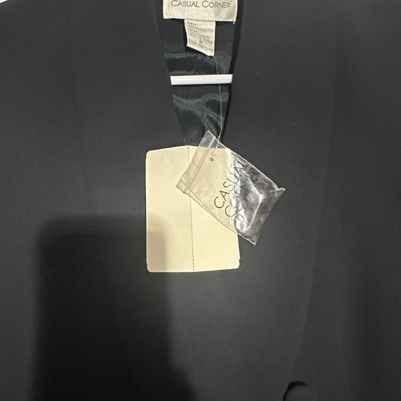 Casual Corner NWT Vintage Double Breasted Blazer Black Size 6 - Picture 11 of 11